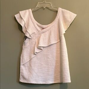Dolan Left Coast Collection Louisa Ruffled Off Shoulder Top Size XS